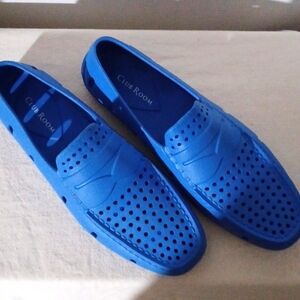 Club Room Perforated Driver Shoes Loafer Size 11 Mens Water Shoes Blue